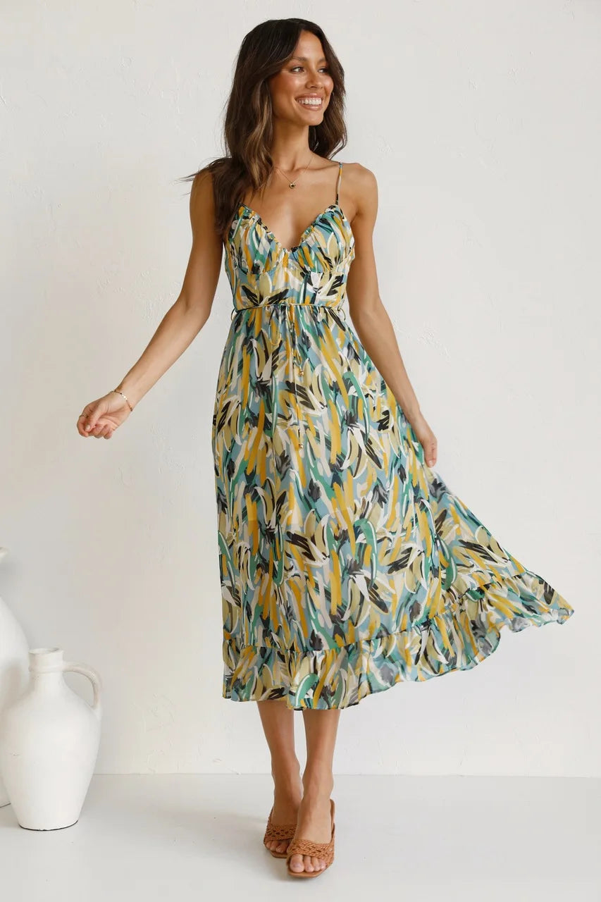 Catherine - Elegant and Colorful Dress