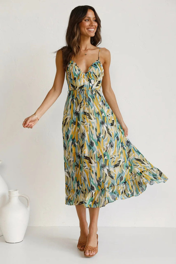 Catherine - Elegant and Colorful Dress