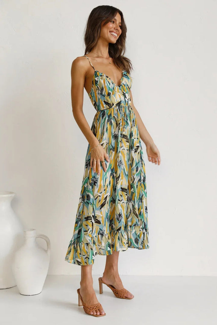 Catherine - Elegant and Colorful Dress