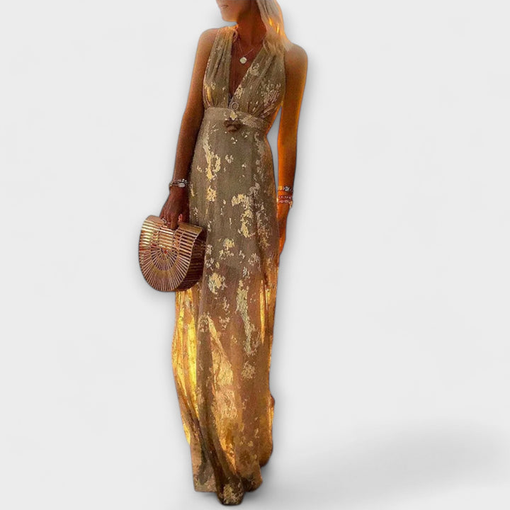 Tatiana - Flowy V-Neck Dress