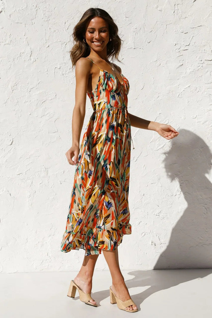 Catherine - Elegant and Colorful Dress