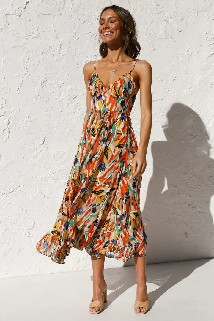 Catherine - Elegant and Colorful Dress