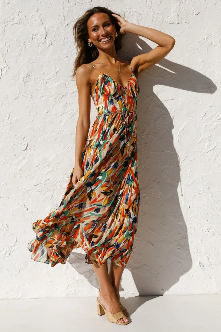 Catherine - Elegant and Colorful Dress