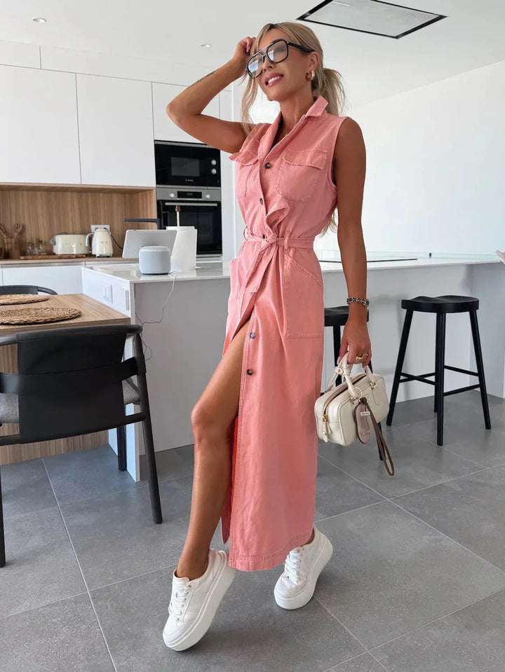 Jane – Long Denim Dress
