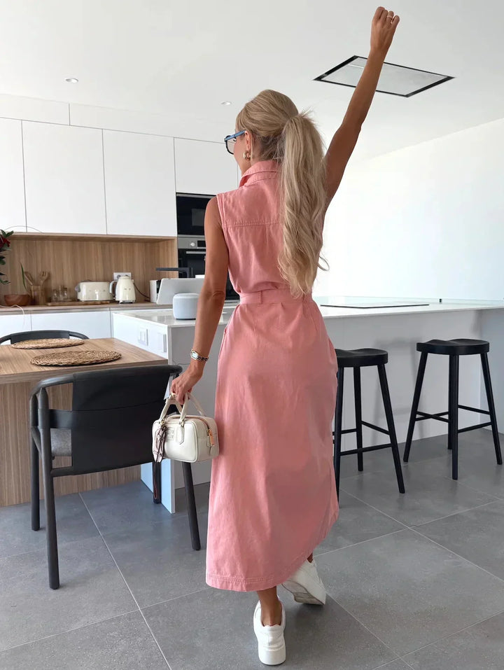 Jane – Long Denim Dress