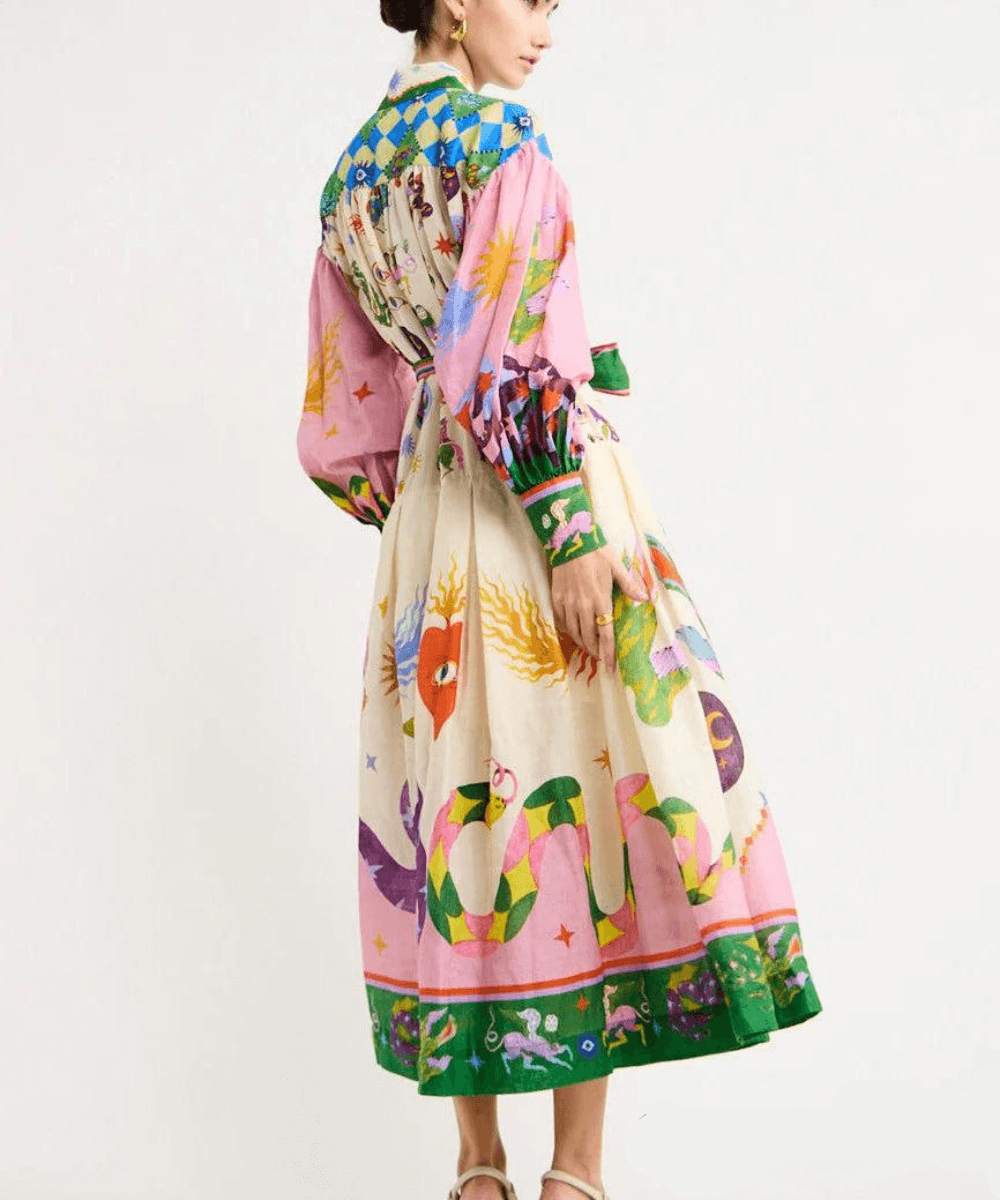 Dorthe™ | Elegant Italian Long Dress