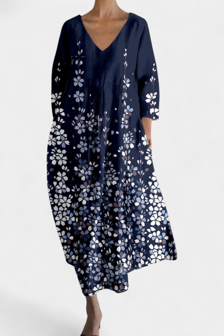 Harper – Colorful V-Neck Dress