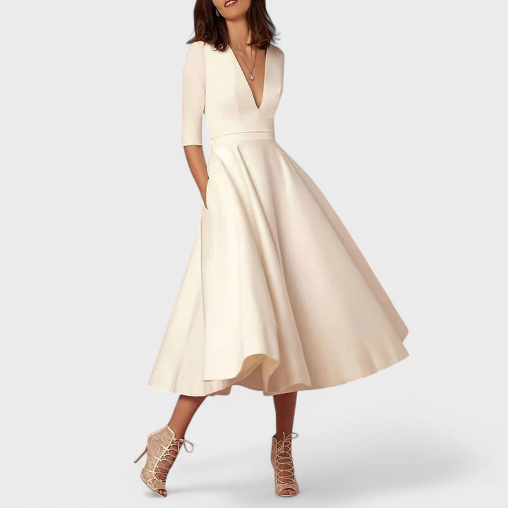 Helena - Elegant V-neck dress