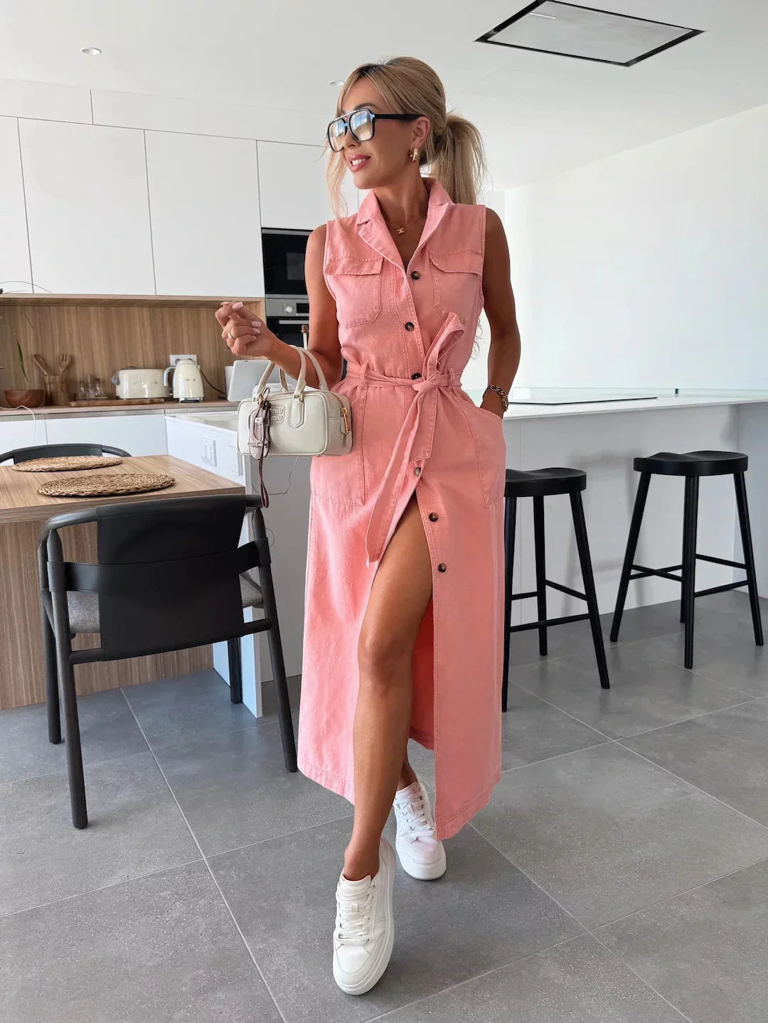 Jane – Long Denim Dress