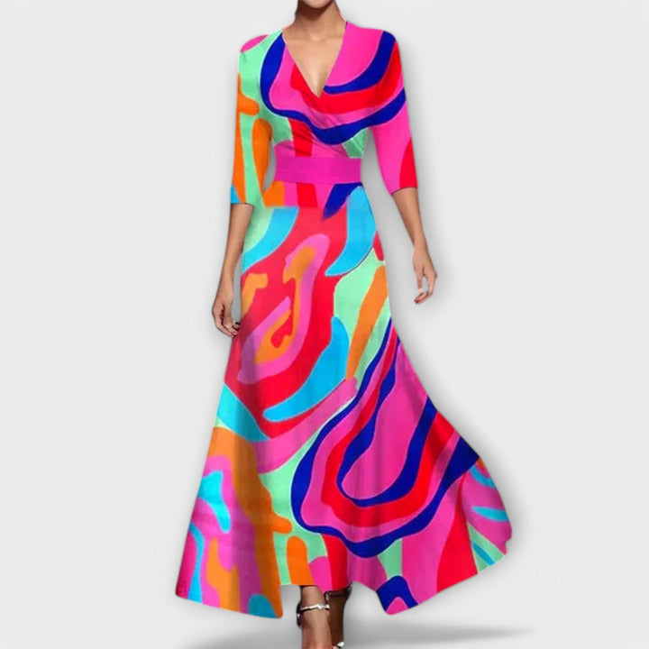 Inês - Women's dress with elegant sleeves