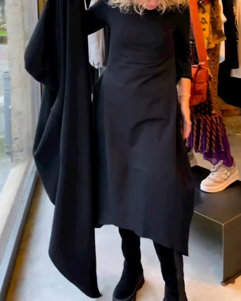 Clara - Autumn Midi Dress with Pockets