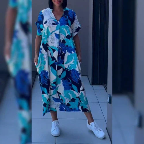 Lyra - Elegant Dress with Floral Print