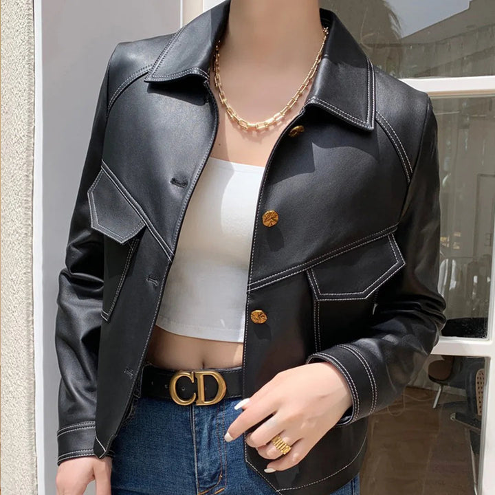 Bellini | Leather jacket for spring