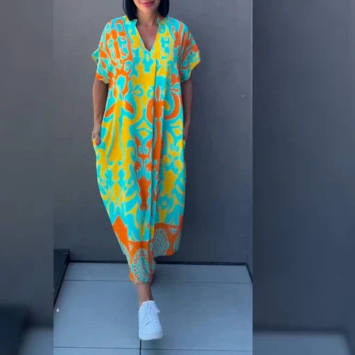Lyra - Elegant Dress with Floral Print