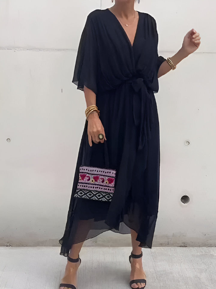 Aimee – Elegant V-Neck Dress