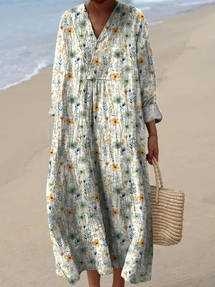 Bristal - Cozy Meadows Floral Button Cardigan