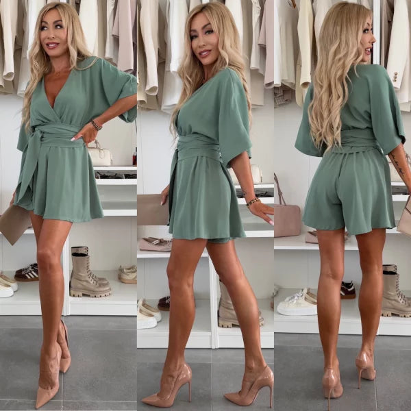 Samantha - Elegant V-Neck Jumpsuit