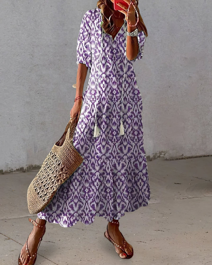 Tonee – Boho Dress with Belly Coverage