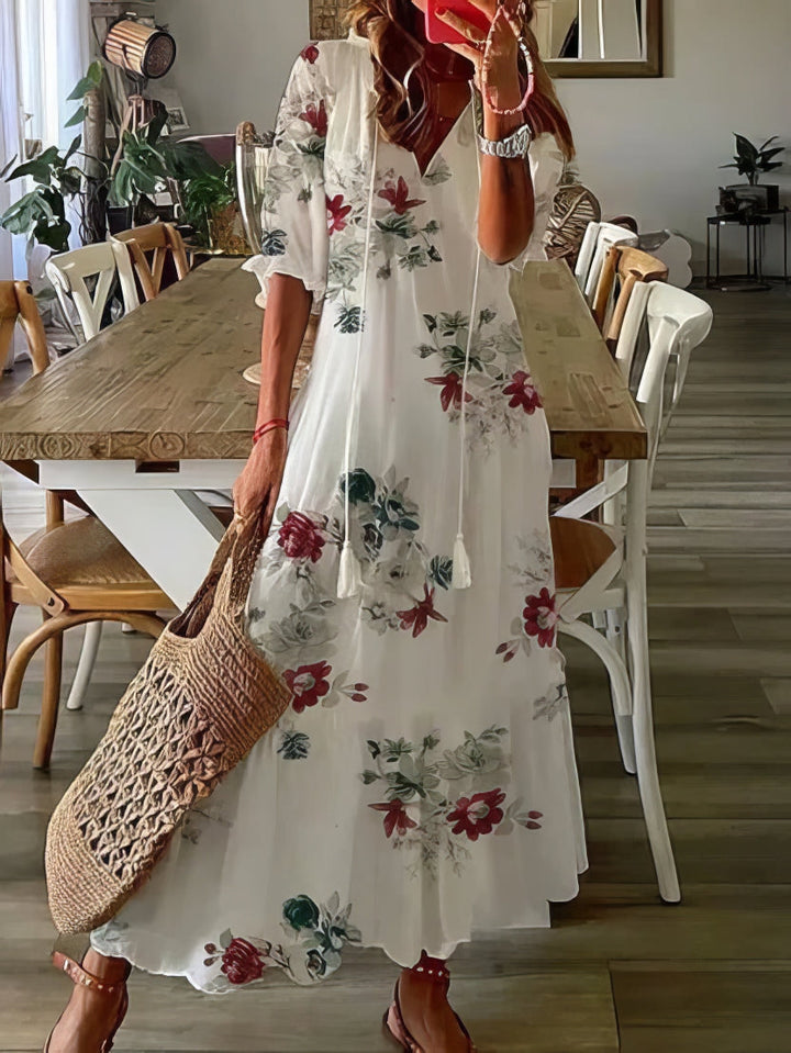 Tonee – Boho Dress with Belly Coverage