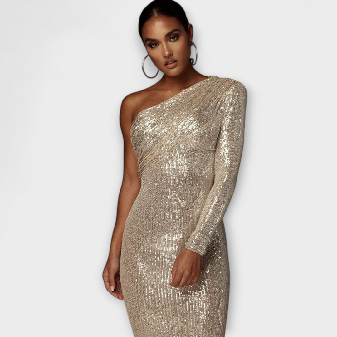 Rita - Evening Dress with Crossover Neckline