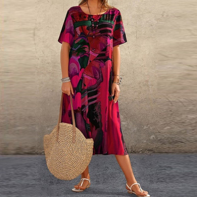 Delfina - Elegant Midi Dress 