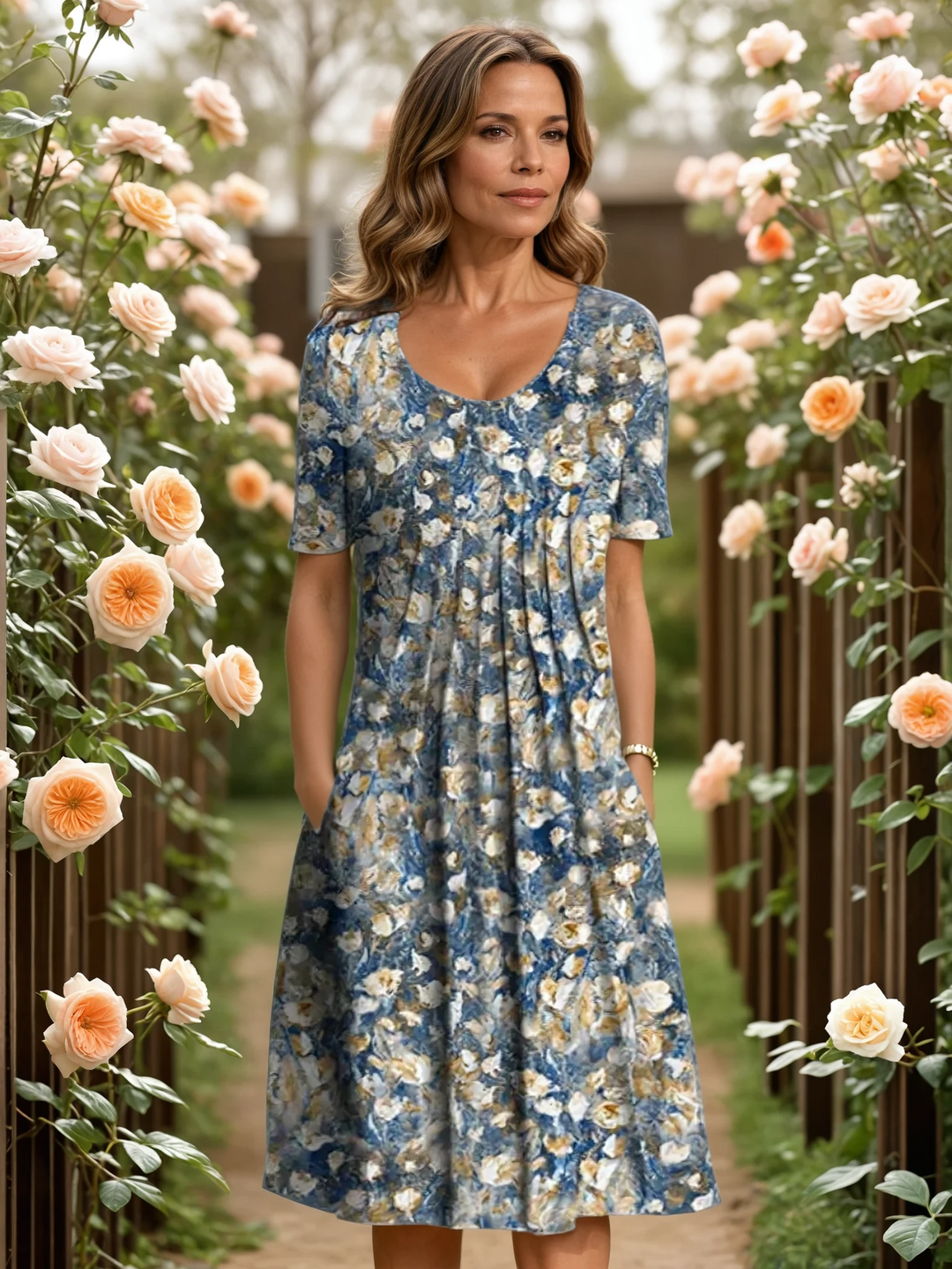 MARGA | Elegant dress with belly coverage