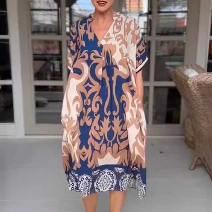 Odette - Elegant V-neck dress 