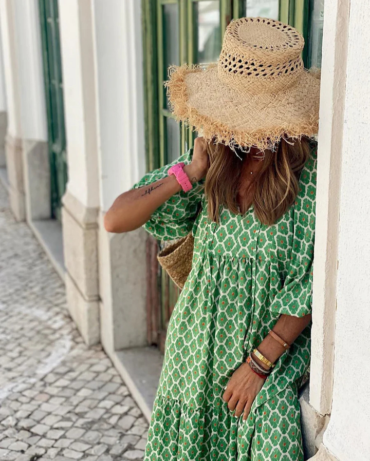 Elin | Cotton Boho Maxi Dress