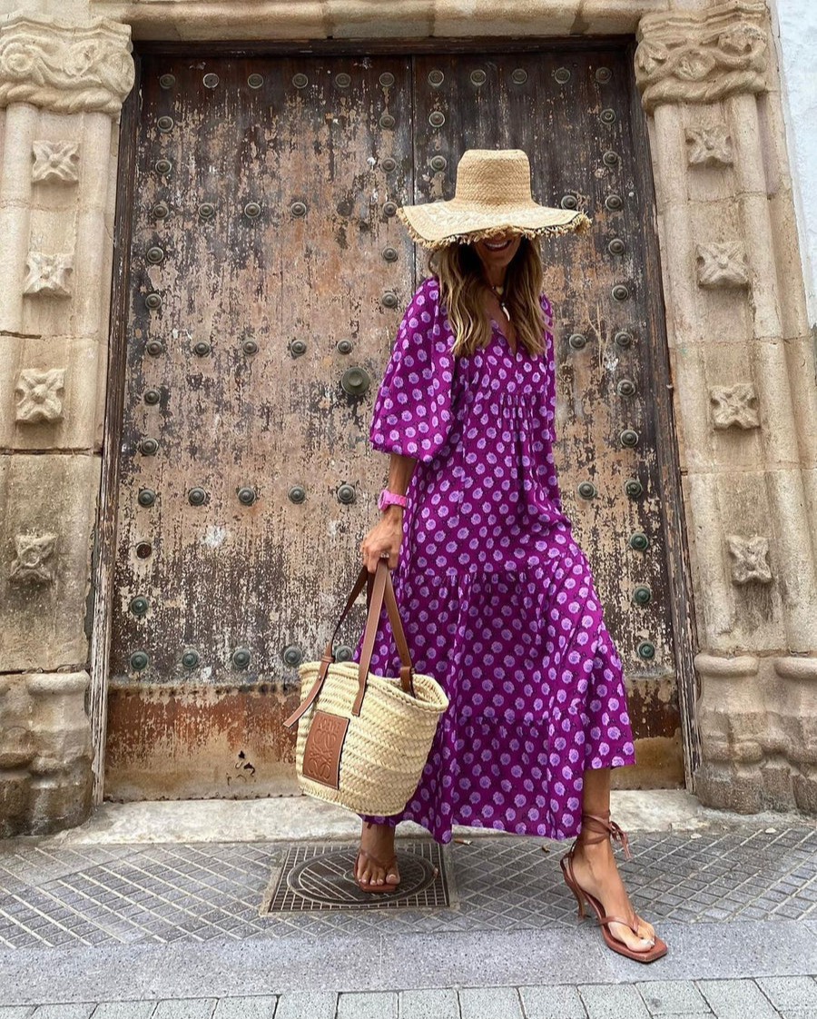 Elin | Cotton Boho Maxi Dress