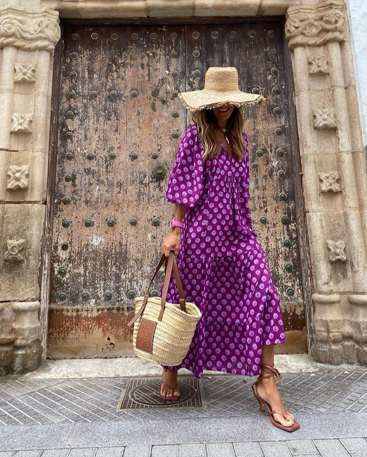 Elin | Cotton Boho Maxi Dress