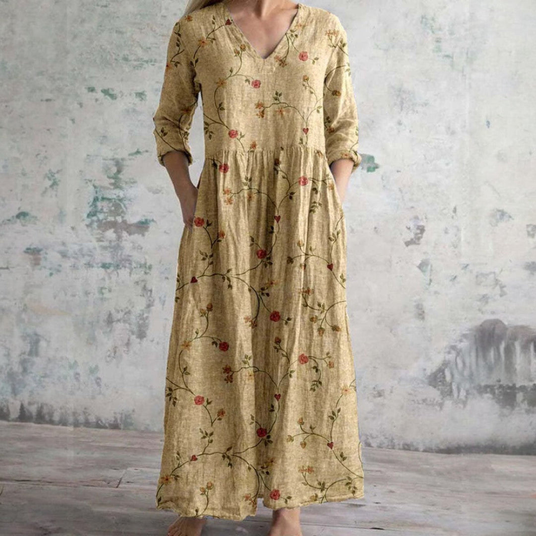 Carmina - Elegant floral dress 