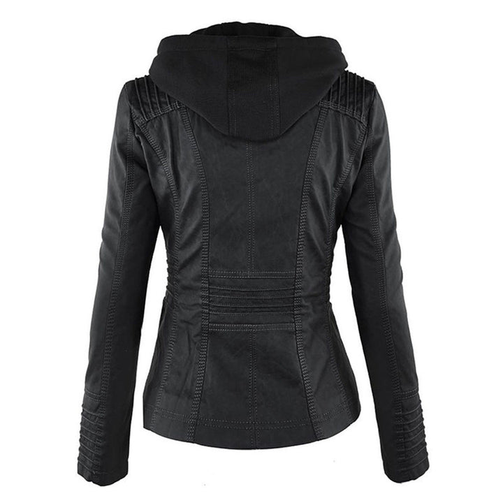 Bellini | Fashionable leather jacket with hood
