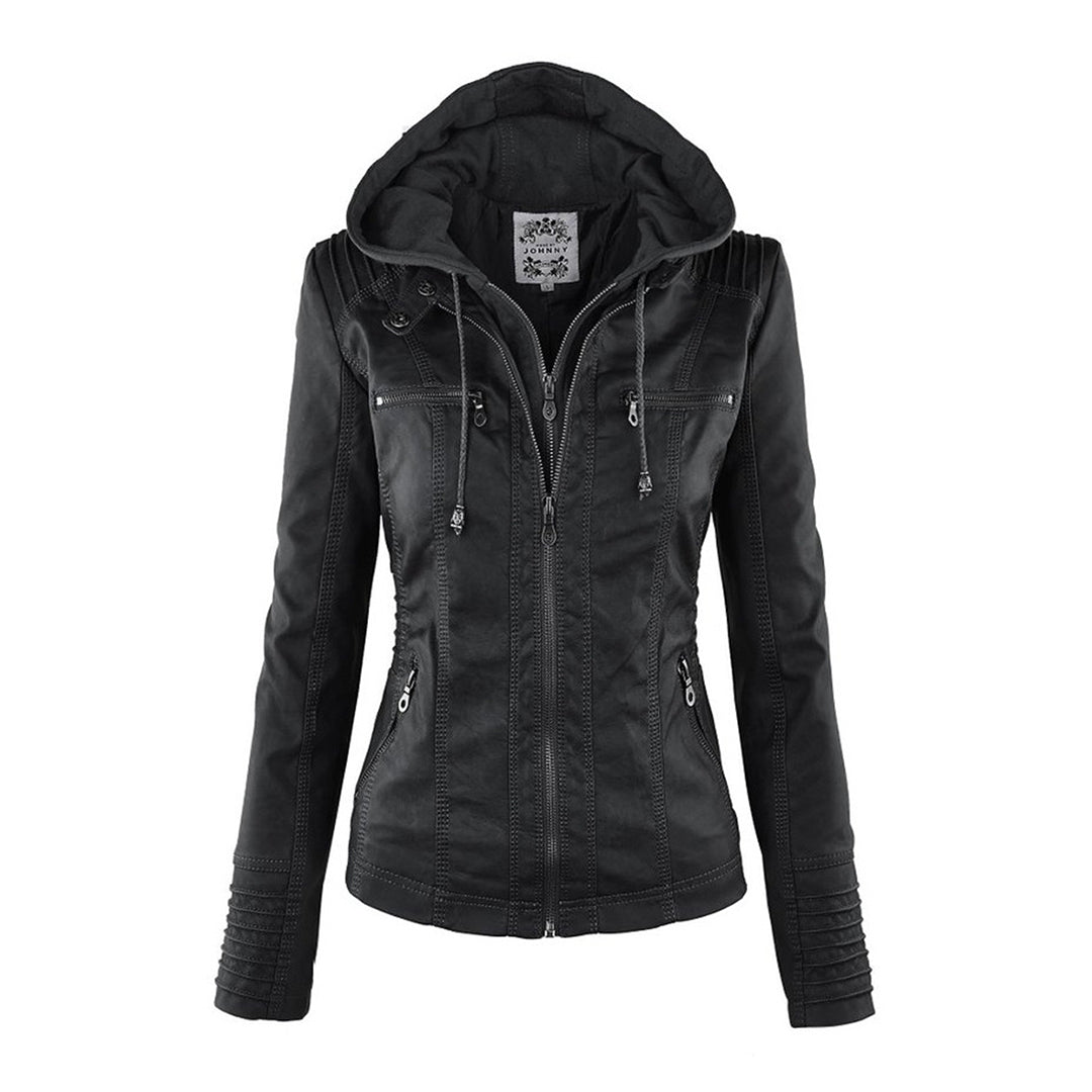 Bellini | Fashionable leather jacket with hood