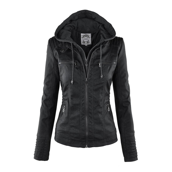 Bellini | Fashionable leather jacket with hood