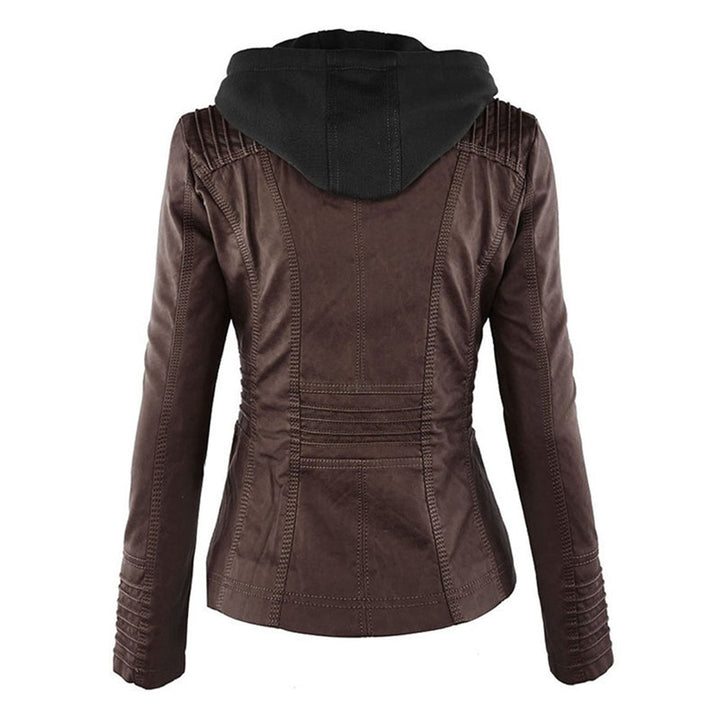 Bellini | Fashionable leather jacket with hood
