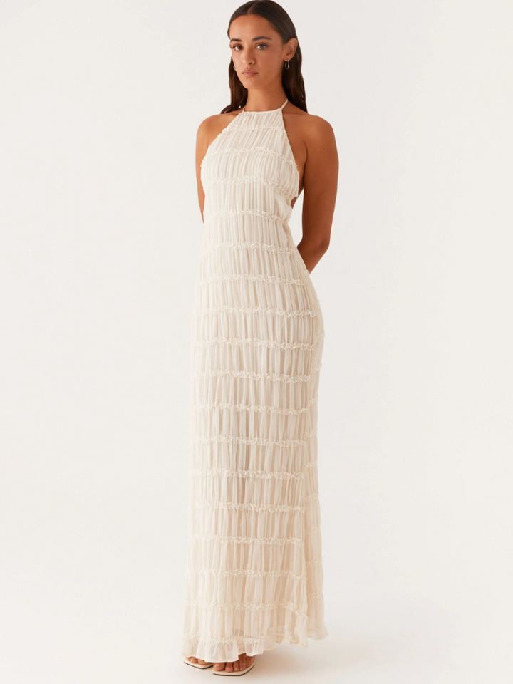 SOLEMN TEXTURED MAXI DRESS