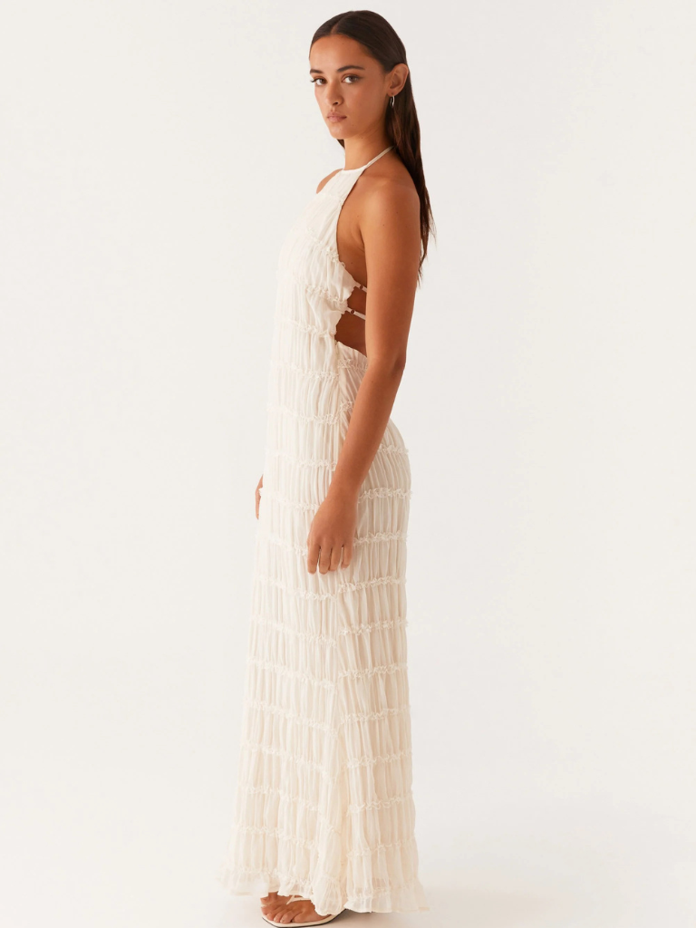 SOLEMN TEXTURED MAXI DRESS