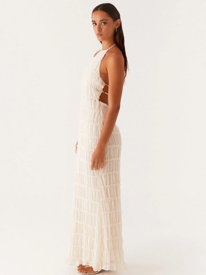 SOLEMN TEXTURED MAXI DRESS