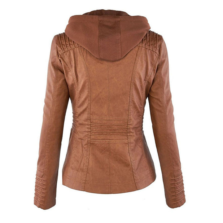 Bellini | Fashionable leather jacket with hood