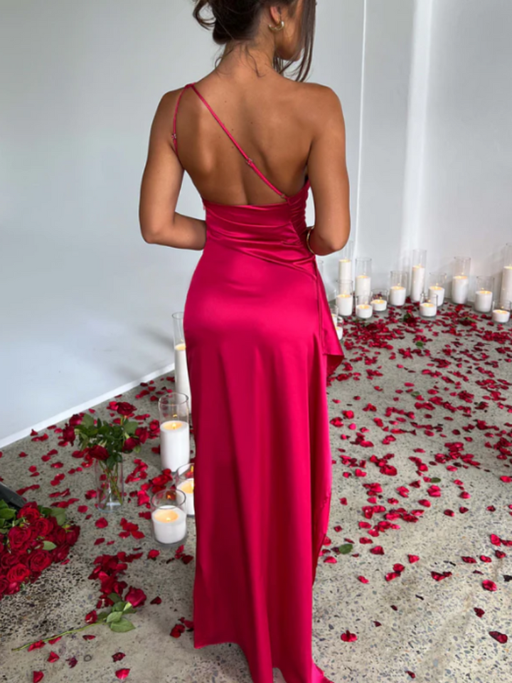 SOLEIL SATIN MAXI DRESS 