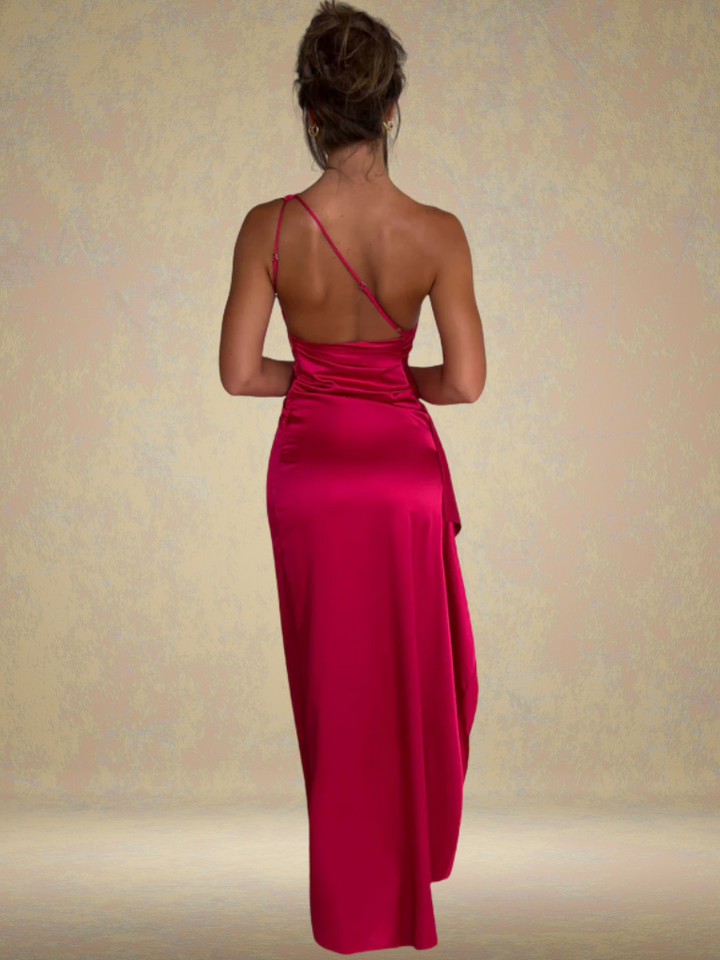 SOLEIL SATIN MAXI DRESS 