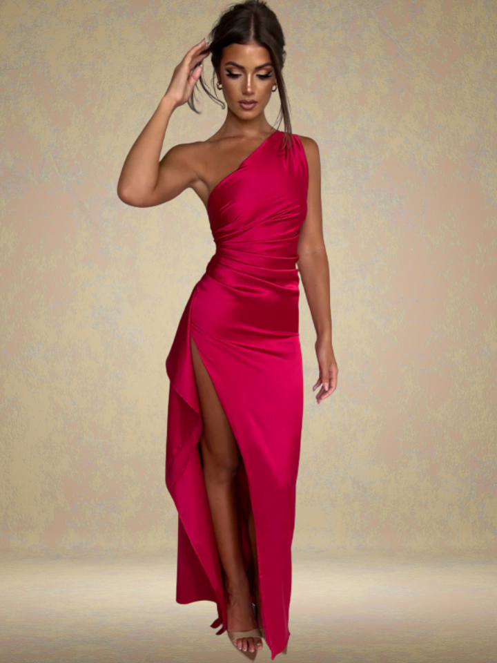 SOLEIL SATIN MAXI DRESS 