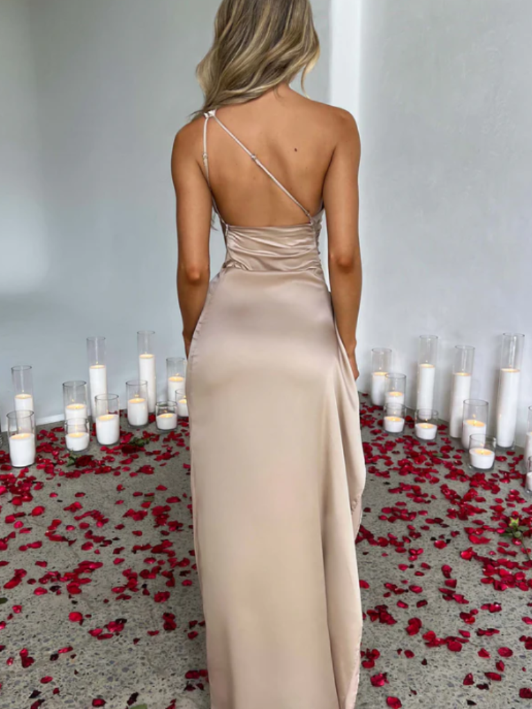 SOLEIL SATIN MAXI DRESS 