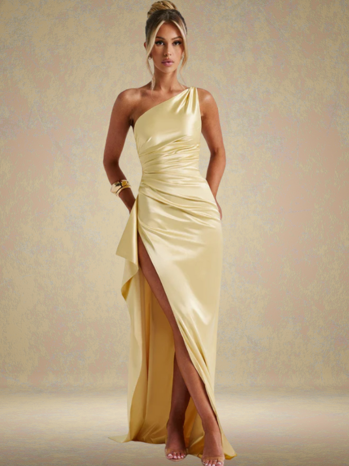 SOLEIL SATIN MAXI DRESS 