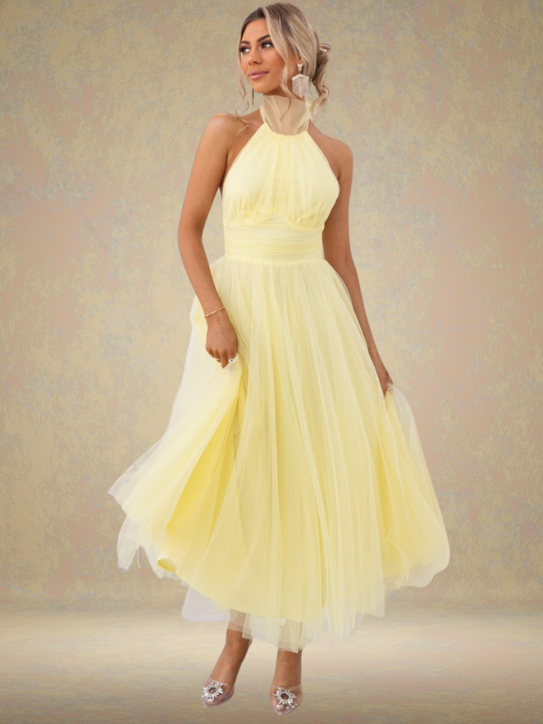 VIOLET VISOR TULLE DRESS