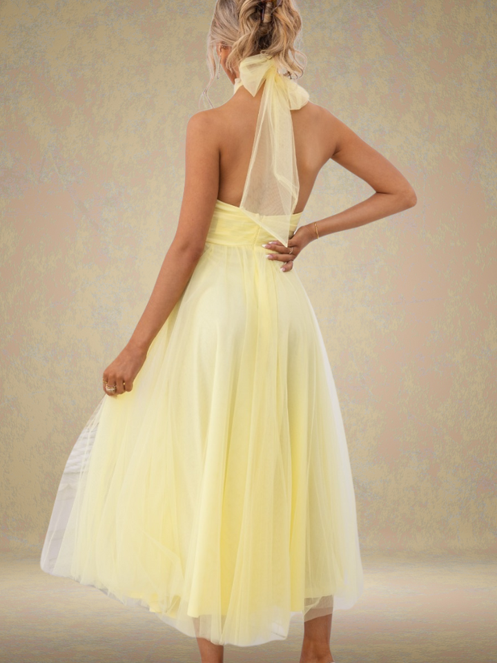VIOLET VISOR TULLE DRESS