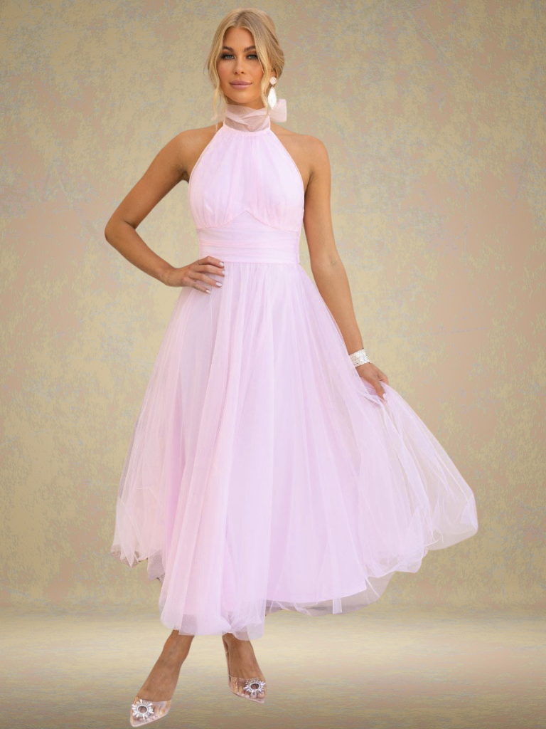 VIOLET VISOR TULLE DRESS