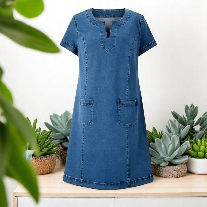 Melissa - Stylish Denim Dress 