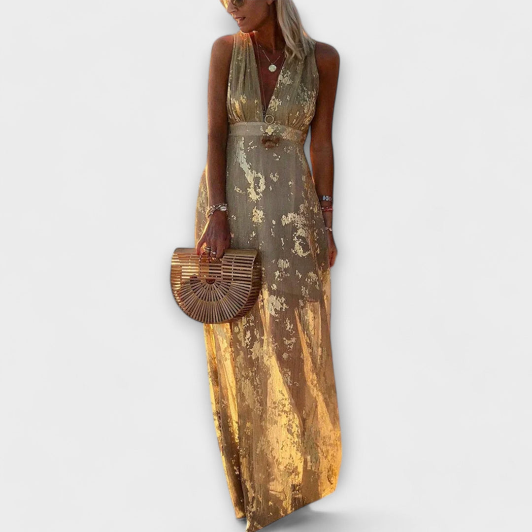 Tatiana - Flowy V-Neck Dress
