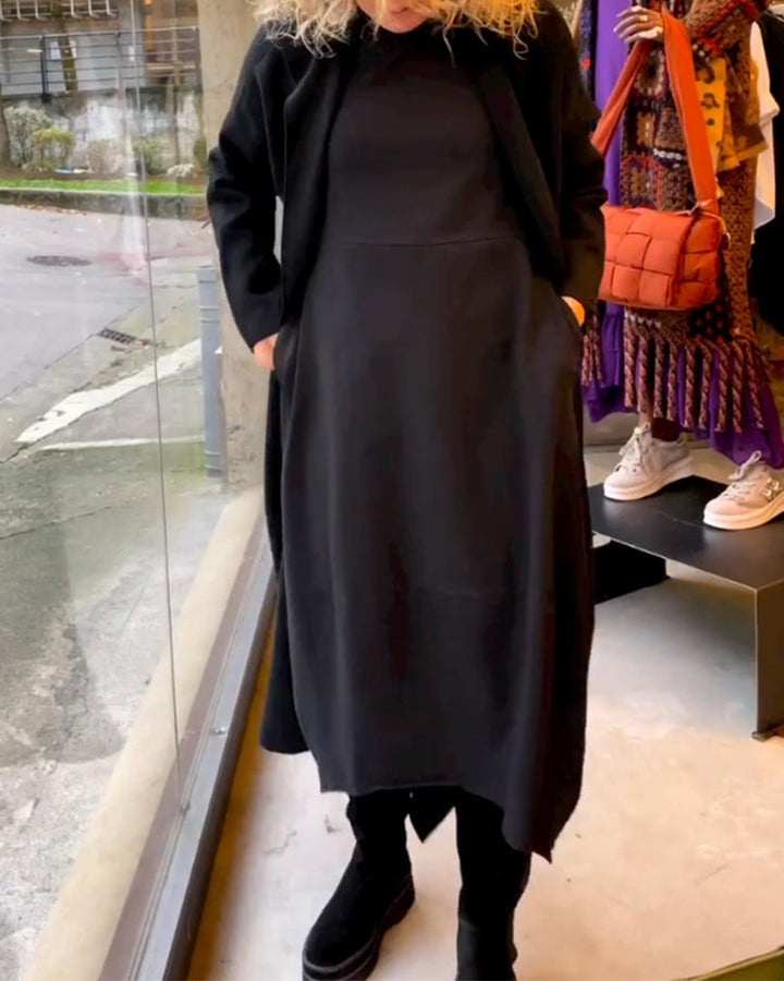 Clara - Autumn Midi Dress with Pockets
